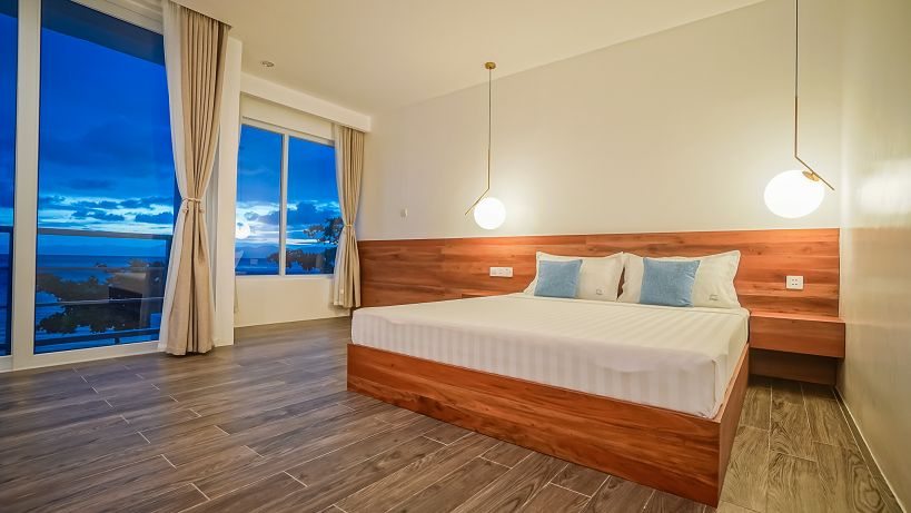 Sea-facing room at Romblon Beach Resort
